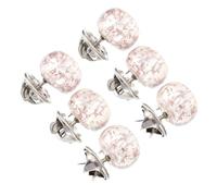 iplusmile 6Pcs Pink Pearl Removable Hidden Buttons Clothes Decorations Plastic Stainless Steel Shawl Buttons for Banquet Hat