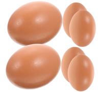 iplusmile 6pcs Realistic Foam Egg Models for Photography Posing Props, Fake Food Eggs for Decorating and Crafts, Kitchen Set for Party and Festival Display