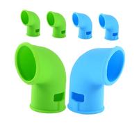 iplusmile 6pcs Silicone Steam Diverter for Pressure Cooker with Heat Resistant Silicone Balanced Steam Flow for Even Pressure Release Compatible with Pot and Power Cooker Green and Blue
