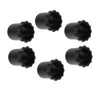 iplusmile 6pcs Silicone Wireless Microphone Bottom Rod Anti-slip Sleeves Protective Covers for Ktv and Live Performances, Black Mic Anti-fall Rod Covers Accessories for Handheld Mic Users