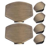 iplusmile 6pcs Vintage Copper Guitar Tuning Peg Knobs Black Screws Metal Square Machine Head Buttons for Electric and Acoustic Guitar Replacement Parts and Repair