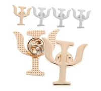 iplusmile 6pcs Vintage Enamel Pin Brooch Badge for Women Psi Symbol Lapel Pin Mental Health Accessory Party Bag Stuffer