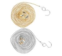 iplusmile 6pcs Volleyball Net Height Measuring Chains Metal Chain Referee Volleyball Net Locator Tool Silver and Gold for Official Matches and Outdoor Court Setup