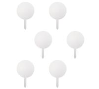 iplusmile 6pcs White Acrylic Plant Labels for Garden and Succulent Use, Portable and Easy to Distinguish Plant Name Tags, Suitable for Farming and Courtyards, Round Shape