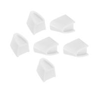 iplusmile 6pcs White Light Switch Dimmer Knob Replacement, Split Slider Rotary Control for Fan and Stage Lighting, Wall Switch Button Upgrade Kit