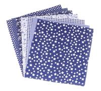 iplusmile 7pcs DIY Cotton Sewing Cloth Squares for Craft Sewing, Beautiful Printed Floral Patchwork Fabrics, 25x25cm Pieces Suitable for Home and Handmade Projects