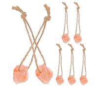 iplusmile 7pcs Livestock Salt Lick Block, Mineral Pink Lick Brick for Horses and Cattle, Approx 0.06-0.1 Lbs, for Pasture and Stable, Enduring Salt Supplementation