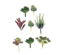 iplusmile 8 Pcs Artificial Succulent DIY Flower Arrangement Decor Faux Succulents for Home Office Desk Decoration Compact and Decorative Plant Supplies