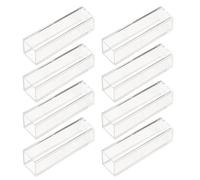 iplusmile 8 Pcs Plastic Cuvettes 4.5ml Standard Cuvettes for Experiment Easy Observation Compatible with Most Spectrophotometers and Photometers