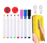 iplusmile 8 Whiteboard Pens Magnetic Whiteboard Hook Assorted Color Metal Practical Accessories for Birthdays and Christmas
