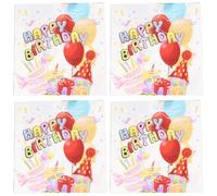iplusmile 80 Sheets Birthday Napkins Paper Disposable Napkins, Paper, Strong Water Absorption, Printed Pattern, for Birthday Party and Holiday Party,