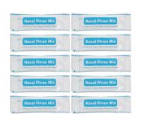 iplusmile 80pcs Instant Nasal Wash Salt Packets for Nasal Cavity Care Easy to Use and Carry White Plastic Packets in Adults