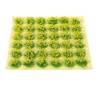 iplusmile 8mm Yellow Grass Tuft Model Train Scenery Miniature Plant Cluster for DIY Railroad Landscape, Artificial Static Grass Cluster Decoration for Gaming and Model Craft