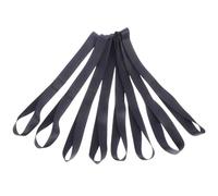 iplusmile 8pcs 46cm Black Loop Tie down Straps for Luggage Cargo Hauling, Safe Loop Bands for Motorcycle Beach Cart Towing and Securing Loads