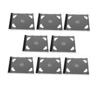 iplusmile 8pcs CD Cases Reusable DVD Storage Holders for Identification Portable and Durable Storage for Music Games and Drivers for Travel and Home Use