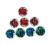 iplusmile 8pcs Crinkle Cat Toy Interactive Balls Paper Ball Cat Chase Toys for Indoor Pet Playing