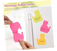 iplusmile 8pcs Cute Self Stick Memo Pads with Bright Colors Strong Adhesion for Office and Home Organization Paper Pads for Reminders and Jotting Each