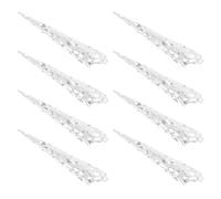 iplusmile 8pcs Gold Long Pointed Fingernail Accessories Nail Tip Rings Classic 12cm Silver Ancient Queen Finger Protector for Women Halloween Costume