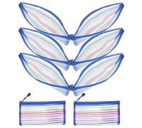 iplusmile 8pcs Large Capacity Pencil Storage Bag Set with Oxford Cloth and Aluminum Alloy Material, Portable Multi-Function Pen Organizer for Backpacks, Graduation Gift for Boys and Adults