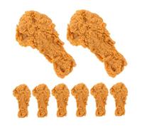 iplusmile 8pcs Simulated Chicken Leg Model Fake Drumstick Faux Food for Restaurant Display Kitchen Table Decor Photography Props Realistic Chicken Leg Ornament Simulated Meat