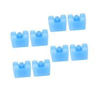 iplusmile 8pcs Small Freezer Packs Ice Packs for Meal Prep Blue Square Plastic Leakproof Freezer Box Long Time Cooling High Cooling Efficiency for Outdoor Activities in Summer