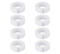 iplusmile 8pcs White Eyelash Tapes Made of Breathable Non-woven Fabric No Pain When Torn, Fixed Isolation Adhesive Tapes for Eyelash Extension Supplies in Beauty Shops