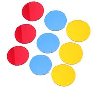 iplusmile 9pcs Color Filter Boards Kit High Optical Teaching Tools for Creative Effects Physical Education Scratch Resistant Color for Schools and Learning Activities