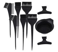 iplusmile 9pcs Hair Dyeing Kit Hair Coloring Tools Set 6 Tint Brushes 1 Mixing Bowl 2 Clips and Salon Use