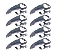 iplusmile 9pcs Stainless Steel Guitar Finger Picks for Stringed Instruments and Bass Anti-rust Feature and Fingernail Protection, for Music Learning and Playing