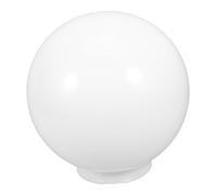 iplusmile Acrylic Globe Lampshade Outdoor Light Cover with Socket Frosted White Street Lamp Protector for Decor Easy Install Decorative Light Adornment