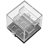 iplusmile Acrylic Mineral Specimen Box with 3 Tiers for Geology Samples and Rock Specimens, Display Case with Layered Organization and Unobstructed View for Collection and Laboratory
