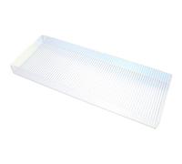 iplusmile Acrylic Perfumes Organizer Tray with Stripe Pattern, Strong and Practical Vanity Tray for Makeup and Jewelry Storage, for Birthdays and Mother's Day