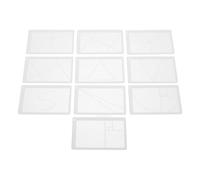 iplusmile Adjustable Acrylic Golden Ratio Drawing Viewfinder for Artists and Sketchers with Precision Positioning, White Geometric Drawing Templates for Creative Indoor Work