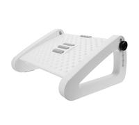 iplusmile Adjustable Anti-Skid Footrest Stool Wheels Thickened White Triangle Foot Stool Under Desk Use Home and Office Leg Rest Foot Massage Function