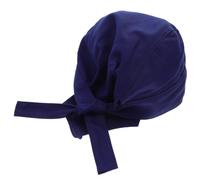 iplusmile Adjustable Blue Cotton Do Rag Skull Cap Thickened Fireproof Headwrap for Welding and Workshop Safety