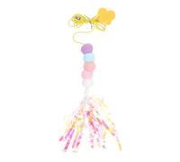 iplusmile Adjustable Cat Elastic Hanging Toy with Suction Cup Hanging Design Cartoon Insect Shape Polyester Rope Relieves Emotions for Indoor Cat Play