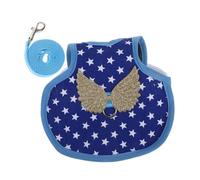 iplusmile Adjustable Chicken Harness and Leash Vest for Ducks and Geese Warm and Comfortable Outfit for Outdoor Adventures for Hens and Roosters Blue Star Pattern