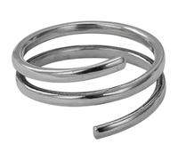 iplusmile Adjustable Silver Thumb Ring for Women and Girlfriend, Fashionable Silver Engagement Ring with Decorative Effect, Simple Chic Band for Parties and Stylish Everyday Wear