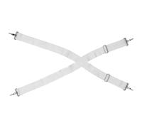 iplusmile Adjustable Snare Drum Strap in White Nylon with Metal Hook Marching Snare Drum Belt Won't Slide off Suitable for Men and Women Musicians