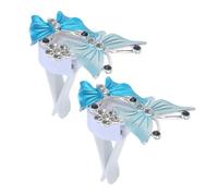 iplusmile Air Blue Clip-on Rhinestone Design Aluminum Alloy with 2pcs Butterfly-shaped Vent Clips Air Fresheners Decorative Accessories Car for Car Interior