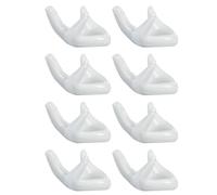 iplusmile Air Plant Holder 8pcs Elegant Design White Ceramic Bergamot Shape Practical Finger Ocarina Base and Levitating Plant Pot Holder for Desktop Decoration and Home Use