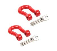 iplusmile Alloy Car Tow Hook Red Adjustable Racing Style Towing Ring for Truck Trailer Accessories Easy Installation Heavy Duty Car Decoration