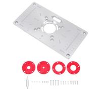 iplusmile Aluminum Alloy Woodworking Router Table Flip Board Trimming Machine Insert Plate Engraving Machine Plate for Wood Carving DIY Crafting