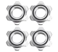 iplusmile Anti-Slip Barbell Collars Dumbbell Nuts Security Clamp for Weightlifting Strength Training Easy Install Remove for 1 Inch Standard Bars 4 Pieces