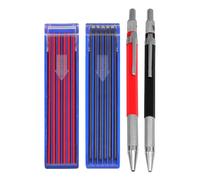 iplusmile Automatic Mechanical Carpenter Pencil Kit with 2.0mm Black and Red Leads, Multi-use Engineering Drawing Pencils with Refill Boxes for Professional Marking and Drafting