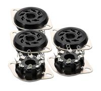 iplusmile Bakelite Tube Socket Base 8Pin 5Pcs Non-Shunted Valve Socket for Valve Amplifier Repair Compatible Kt88 6550 6Sn7 El34 Suitable for Audio System Upgrade