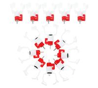 iplusmile Ball Bearing Poultry Water Nipples 20Pcs Safe Engineering Material 6-Point Clip-On Chicken Quail Hen Water Feeder for Coop and Farm Drinking