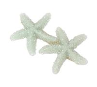 iplusmile Barrettes with Lovely Design Light Green Metal and Plastic Glitter Sea Star Easy to Carry Hair Clips for Women Hair Decoration for Outing and Travel