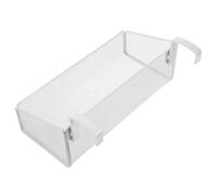 iplusmile Bedside Hanging Storage Basket, Hanging Basket Wire Organizer, Iron, White, 10.6x5.1x3.5in, for Dorm Bedside and Bedroom Storage