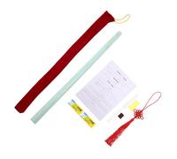 iplusmile Beginner Dizi Flute Set in F Key - Simulation Jade Plastic Chinese Flute with Full Accessories for Students, Music Learning, and Traditional Performance